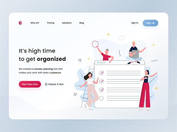 国外顶尖创意网页设计首图灵感：3D元素与现代排版