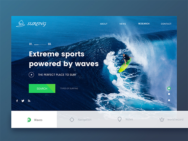极简主义留白风格 UI 设计：高级感产品展示页面