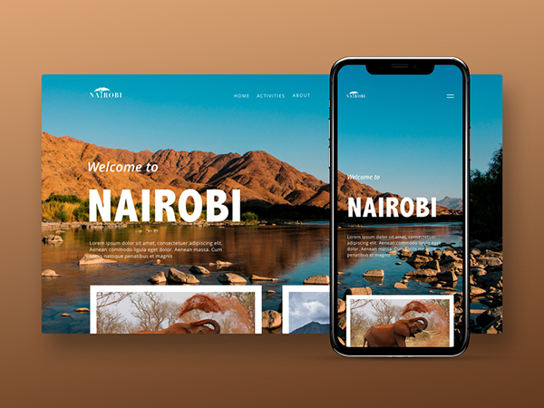 鲜明几何图形装饰的网页 UI：增强页面节奏感