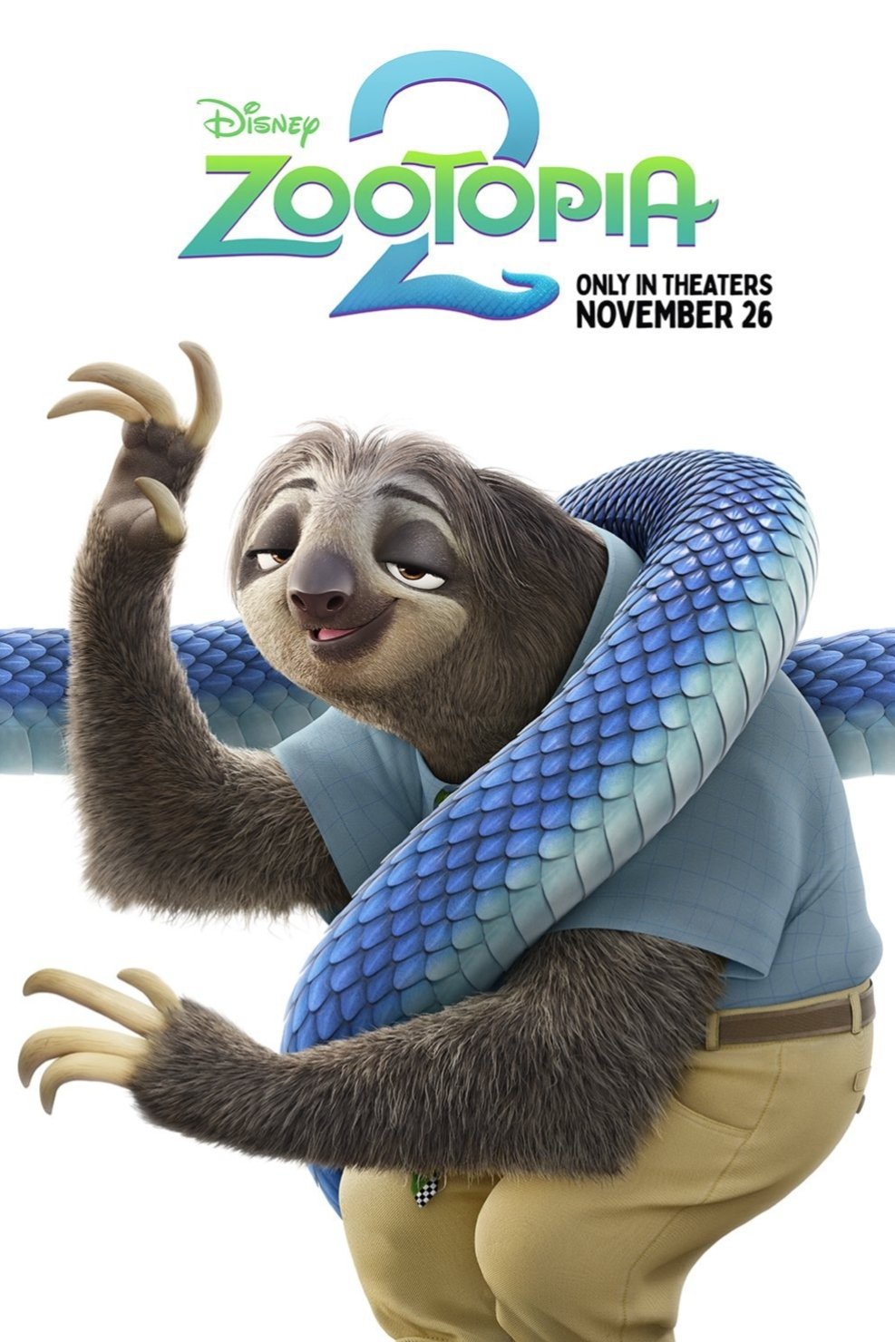 疯狂动物城2官方宣传图 - 网页版PS在线编辑预览